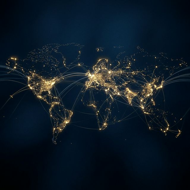 Veejay Global Trading World Map Network